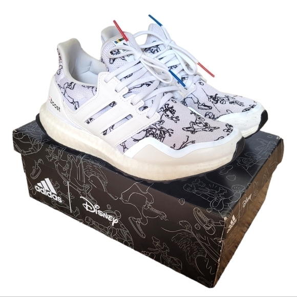 ADIDAS Ultraboost DNA X Disney Goofy White Runners - Picture 1 of 8
